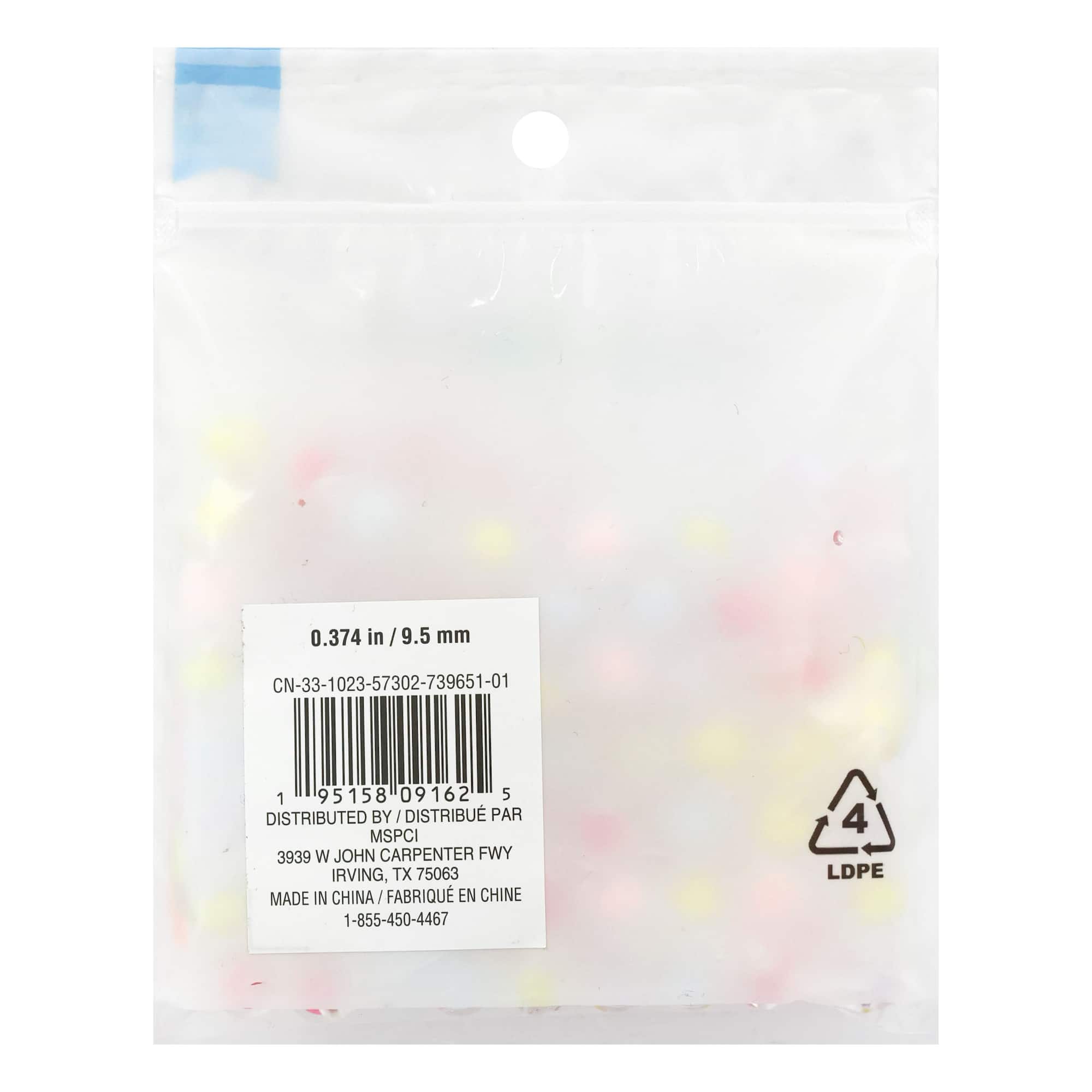 9.5mm Pastel Mix Round Fashion Beads, 100ct. by Creatology™